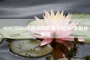 葫芦岛中国消防救援学院2019录取分数线
