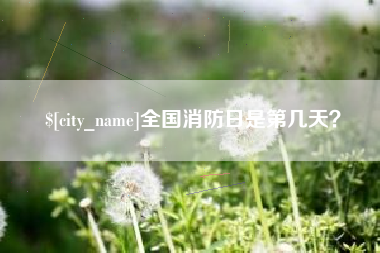 葫芦岛全国消防日是第几天？