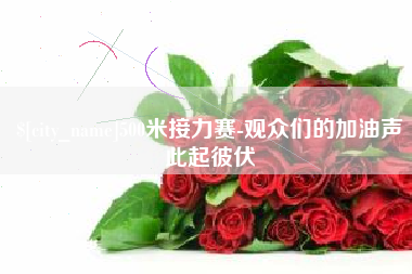 葫芦岛500米接力赛-观众们的加油声此起彼伏