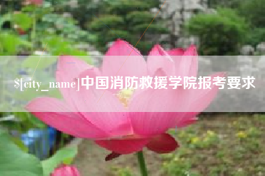 葫芦岛中国消防救援学院报考要求