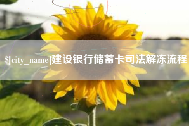 葫芦岛建设银行储蓄卡司法解冻流程