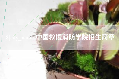 葫芦岛中国救援消防学院招生简章