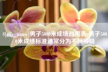 葫芦岛男子5000米成绩对照表-男子5000米成绩标准通常分为不同等级