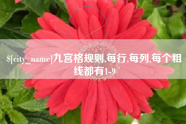 葫芦岛九宫格规则,每行,每列,每个粗线都有1-9