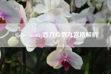 葫芦岛西方命数九宫格解析