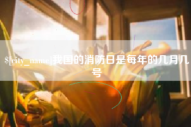 葫芦岛我国的消防日是每年的几月几号