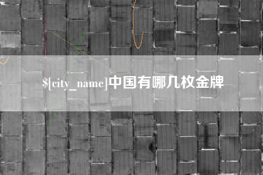 葫芦岛中国有哪几枚金牌