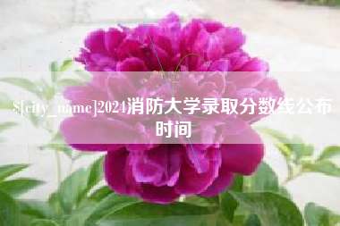 葫芦岛2024消防大学录取分数线公布时间