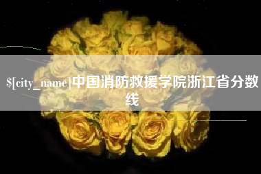 葫芦岛中国消防救援学院浙江省分数线