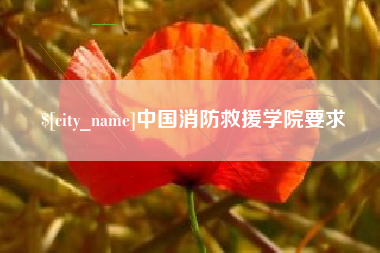 葫芦岛中国消防救援学院要求