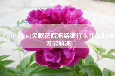 葫芦岛欠款法院冻结银行卡什么时候才能解冻