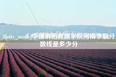 葫芦岛中国消防救援学院河南录取分数线是多少分
