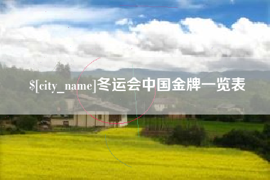 葫芦岛冬运会中国金牌一览表