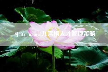 葫芦岛九宫格人才管理策略